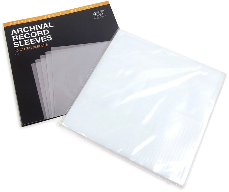 MOFI Mobile Fidelity Sound Lab - Archival Record Outer Sleeves (50pk, Translucent) - MOFI MFSL