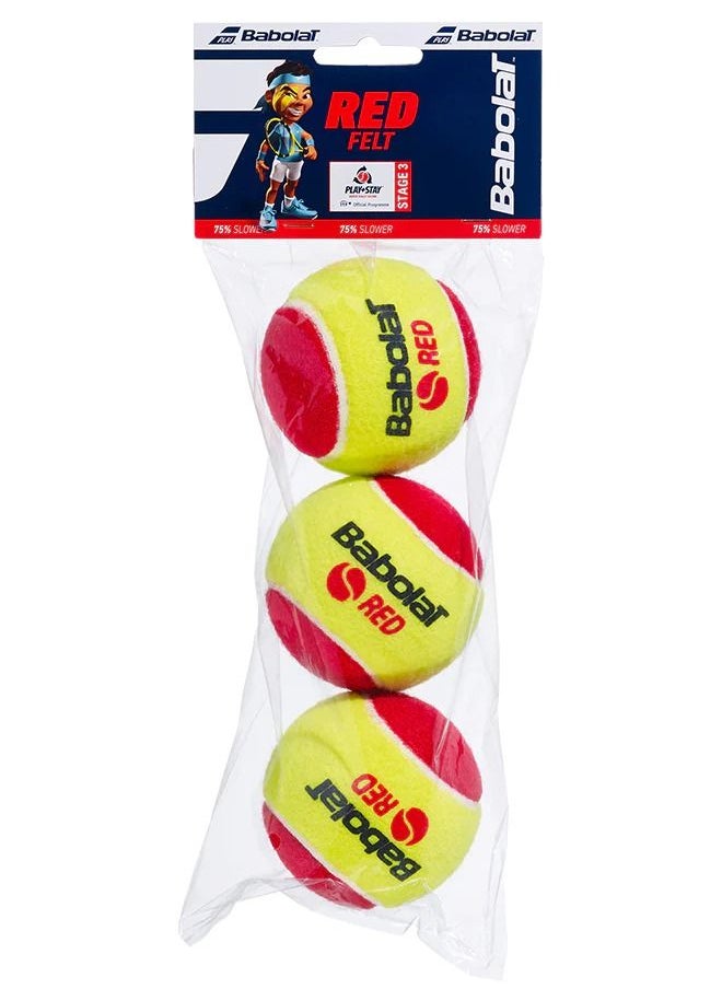BabolaT Mini-Tennis Balls For Beginners/Kids 3 Pieces  - Image 1