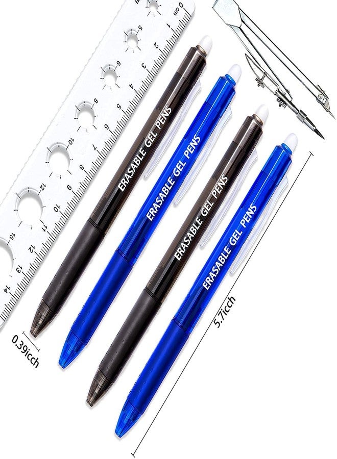 Vitoler Gel Pens, Black & Blue, 0.7mm Fine Point, Retractable, School & Adult - Image 4