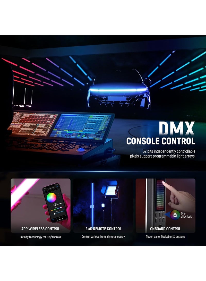 NEEWER TL120C RGB LED Stick Light | Portable Handheld Tube Light with Adjustable Colors & Brightness for Photography, Video, Live Streaming - Image 5