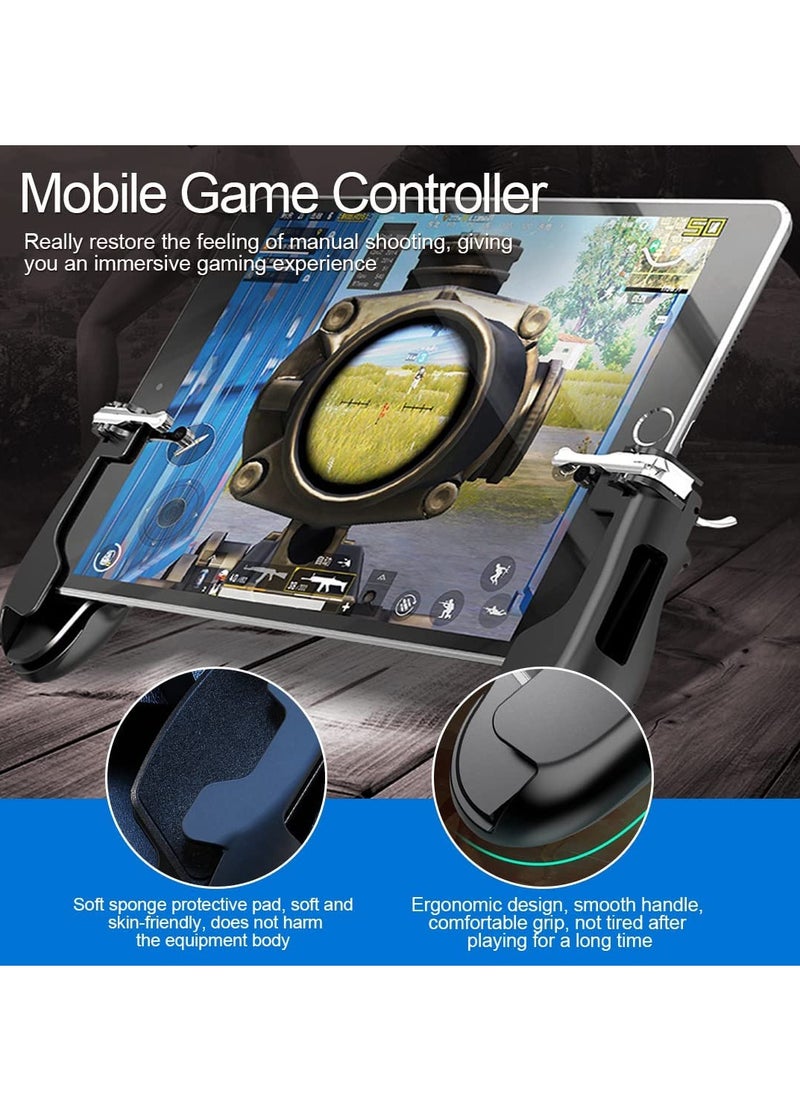 Beauenty - Trigger for Tablet Auto High Frequency Tap Mobile Game Controller for iPad Tablet Smartphones Gamepad with L1R1 Aim Trigger Game Shooter for Knives Out Rules of Survival - Image 1
