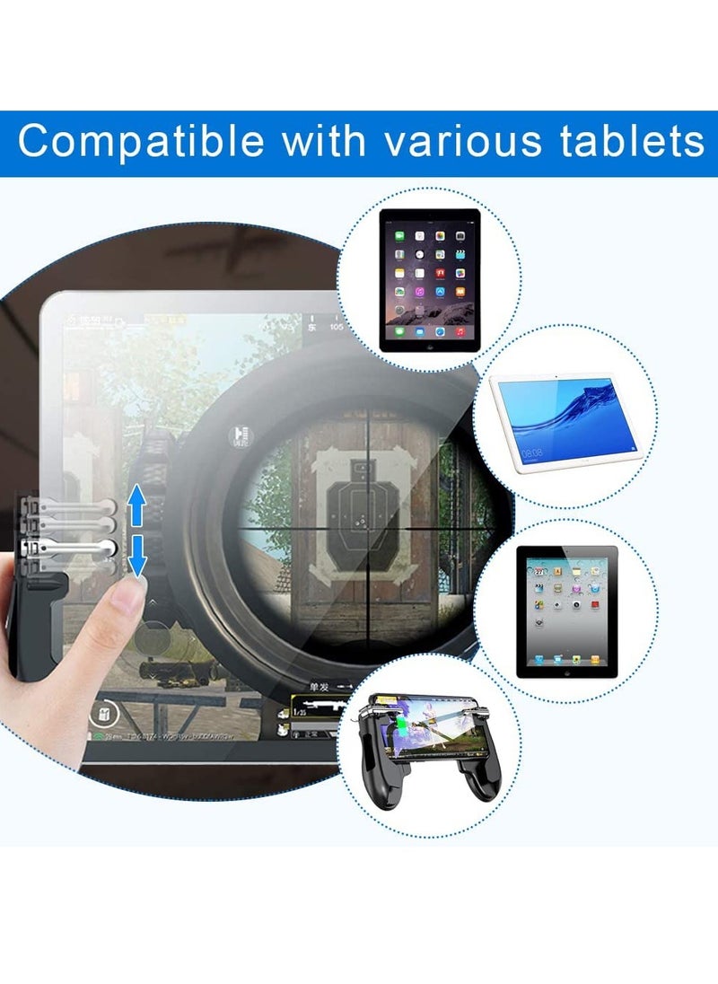 Beauenty - Trigger for Tablet Auto High Frequency Tap Mobile Game Controller for iPad Tablet Smartphones Gamepad with L1R1 Aim Trigger Game Shooter for Knives Out Rules of Survival - Image 1