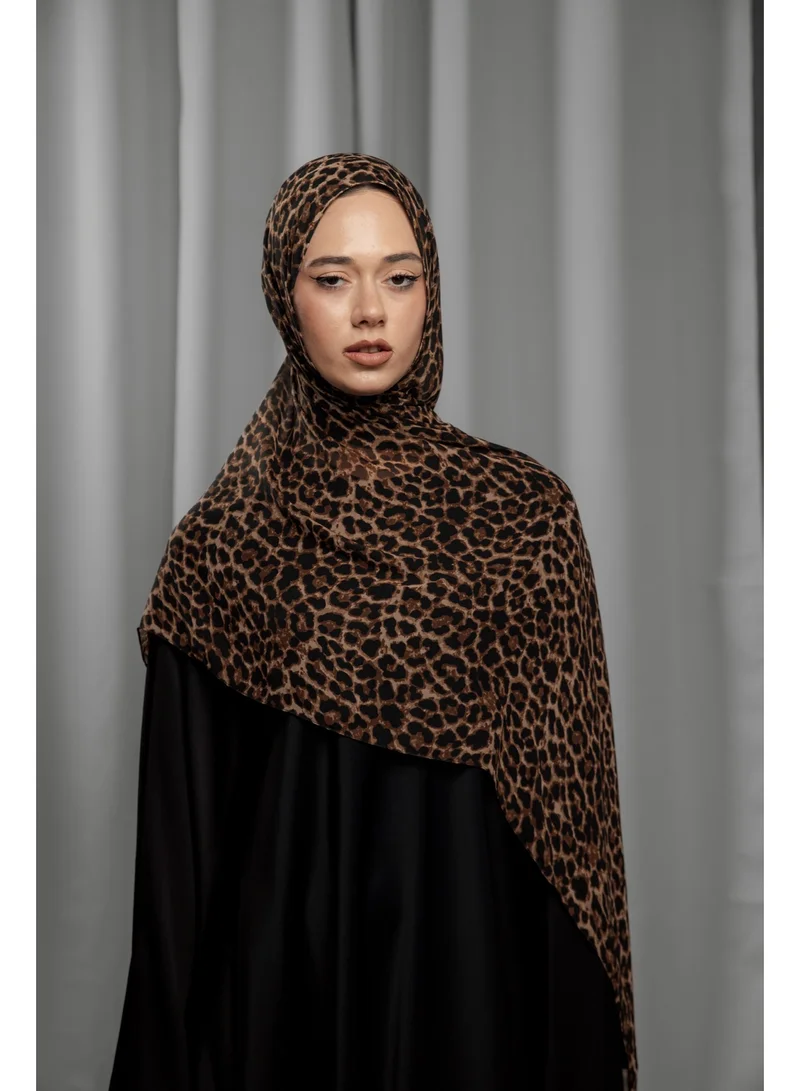 Ophelia  Chiffon Tiger Print Hijab Set – 5pcs Assorted Designs | Soft Lightweight Muslim Scarf for Women | Best Price UAE