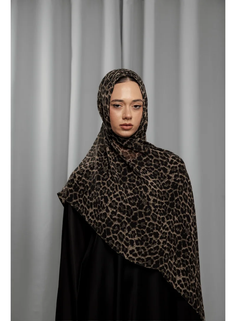 Ophelia  Chiffon Tiger Print Hijab Set – 5pcs Assorted Designs | Soft Lightweight Muslim Scarf for Women | Best Price UAE