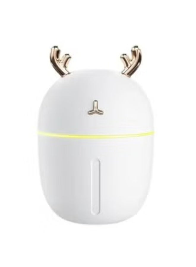 اتش 2 او موزع زيوت عطرية سعة 300 مل ومرطب للهواء مع خاصية الاغلاق التلقائي عند نفاذ الماء واضاءة LED بـ7 الوان للمنزل والمكتب ووصول الاطفال - Image 1