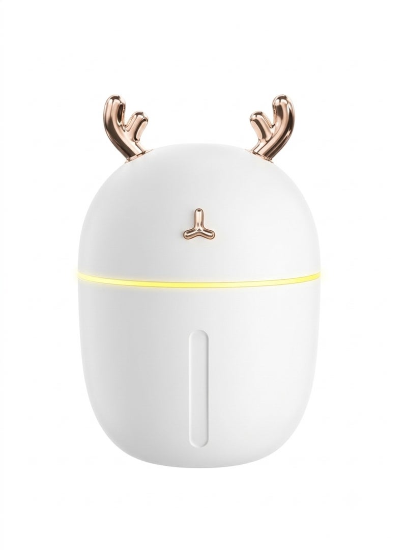 H2O Essential oil diffuser with a capacity of 300 ml and an air humidifier with an automatic shut-off feature when the water runs out and LED lighting in 7 colors for home, office and children’s arrival. - Image 1