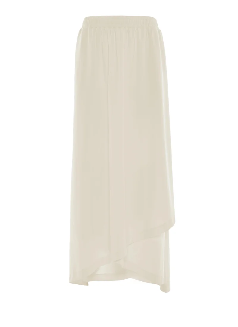 Iyal  Asymmetric Hem Jersey Skirt for Women | Best Price UAE