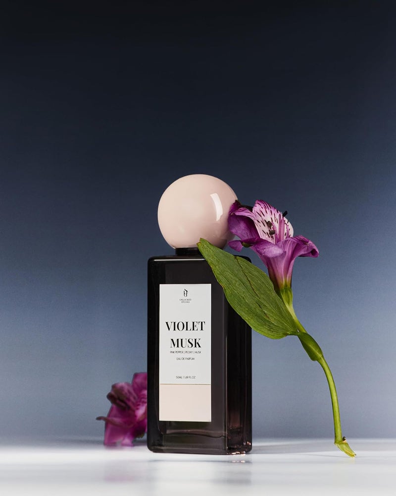 UNLOCKED STUDIO UNLOCKED STUDIO Perfumes Violet Musk EDP Fragrance for Men Women 50ml  - Image 2