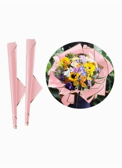 Y&D Flower Packaging Paper, SYOSI Florist Translucent Bouquet Wrapping Film Cellophane Gift Wrap Package DIY Rose Wedding Holiday Birthday Present Hamper Candy 20 Sheets (Pink)  - Image 1