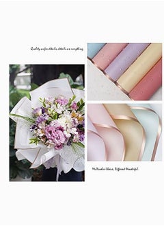 Y&D Flower Packaging Paper, SYOSI Florist Translucent Bouquet Wrapping Film Cellophane Gift Wrap Package DIY Rose Wedding Holiday Birthday Present Hamper Candy 20 Sheets (Pink)  - Image 2