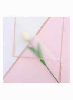 Y&D Flower Packaging Paper, SYOSI Florist Translucent Bouquet Wrapping Film Cellophane Gift Wrap Package DIY Rose Wedding Holiday Birthday Present Hamper Candy 20 Sheets (Pink)  - Image 4