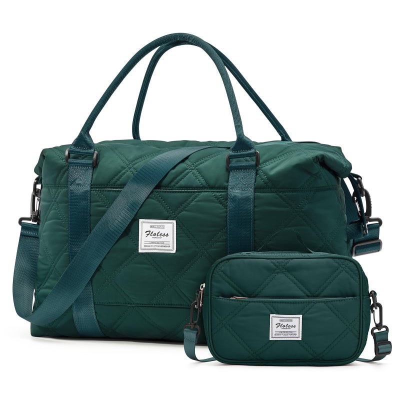 HYC00 Travel Duffel Bag for Women, Overnight Weekender Bag with Toiletry Bag, Carry on Personal Item Bag,Gym Bag - Image 5