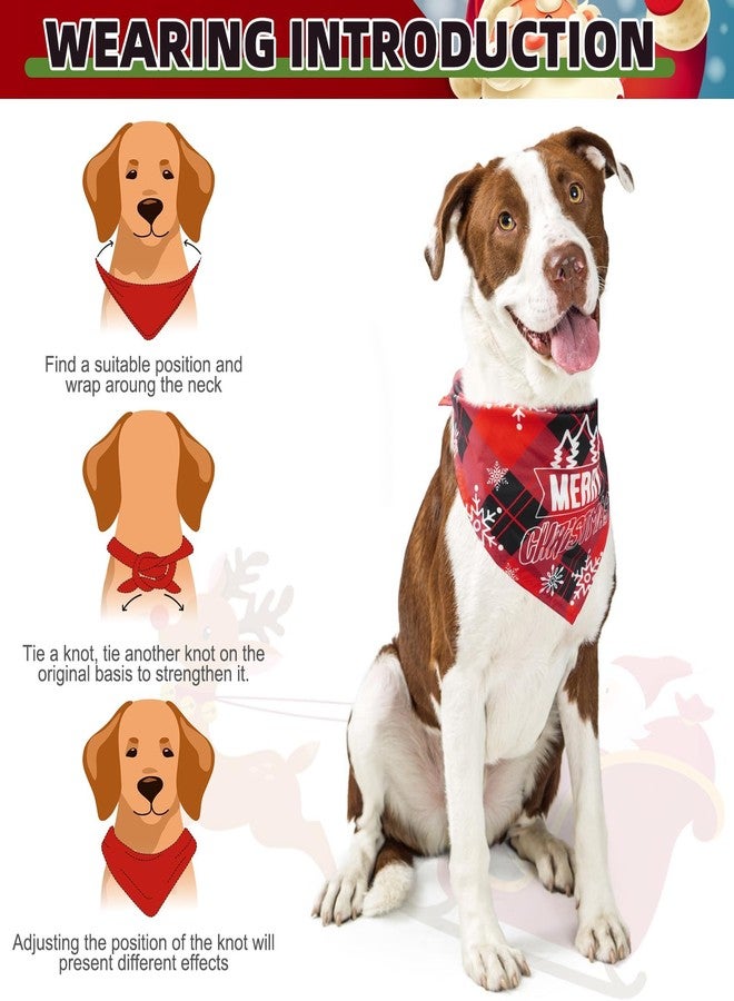 كولتيل مجموعة من 4 أوشحة للكلاب من كولتايل، مثالية لحفلات وأعياد الكلاب، مزينة برسومات عنكبوت وشبح، بالإضافة إلى مرايل ناعمة قابلة للتعديل على شكل مثلث، مناسبة للكلاب الصغيرة والمتوسطة والكبيرة، باللونين الأحمر والأخضر. - Image 5