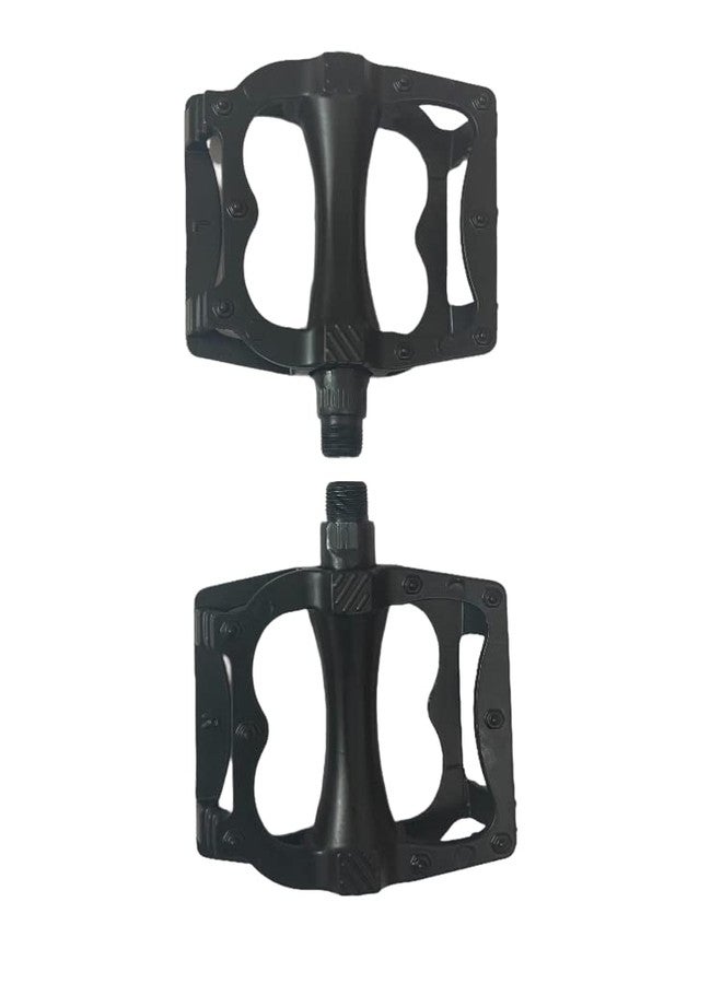 Linist دواسات دراجة هوائية من لينيست، مصنوعة من الألومنيوم، مزودة بـ 16 دبوسًا مانعًا للانزلاق، دواسات خفيفة الوزن - دواسات دراجة عالمية للدراجات الجبلية، ودراجات بي إم إكس، ودراجات الطرق - أسود - Image 4