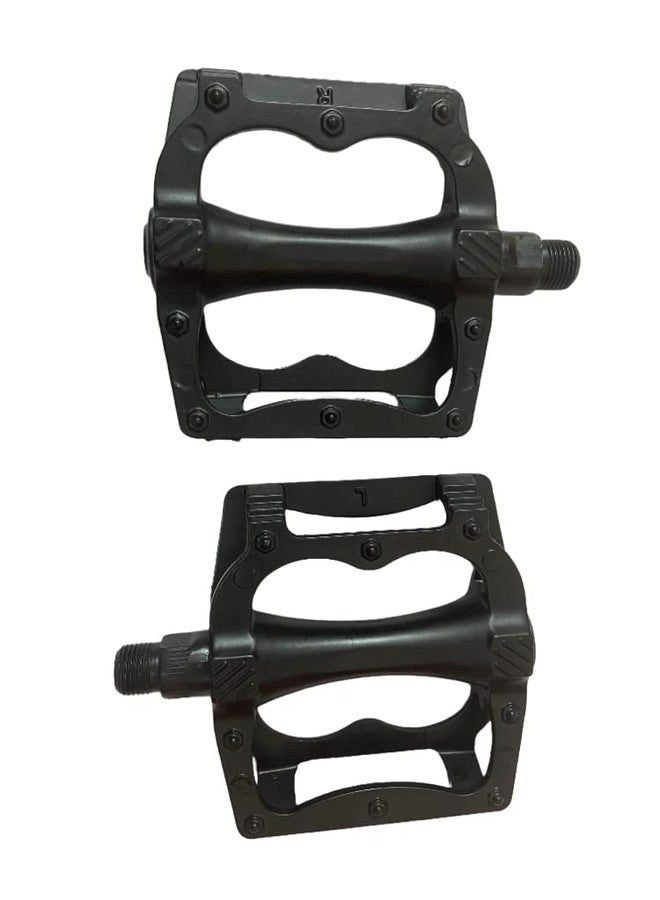 Linist دواسات دراجة هوائية من لينيست، مصنوعة من الألومنيوم، مزودة بـ 16 دبوسًا مانعًا للانزلاق، دواسات خفيفة الوزن - دواسات دراجة عالمية للدراجات الجبلية، ودراجات بي إم إكس، ودراجات الطرق - أسود - Image 5