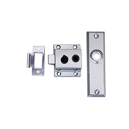 Perko 0930DP0CHR Reverse-Bevel Rim Lock Set with Flush Strike,Chrome - Image 2