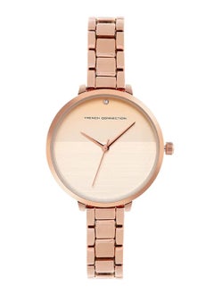 French Connection Women's Belle Rose Gold Dial Analog Stainless Steel Watch FCS001C - 36mm  - Image 1