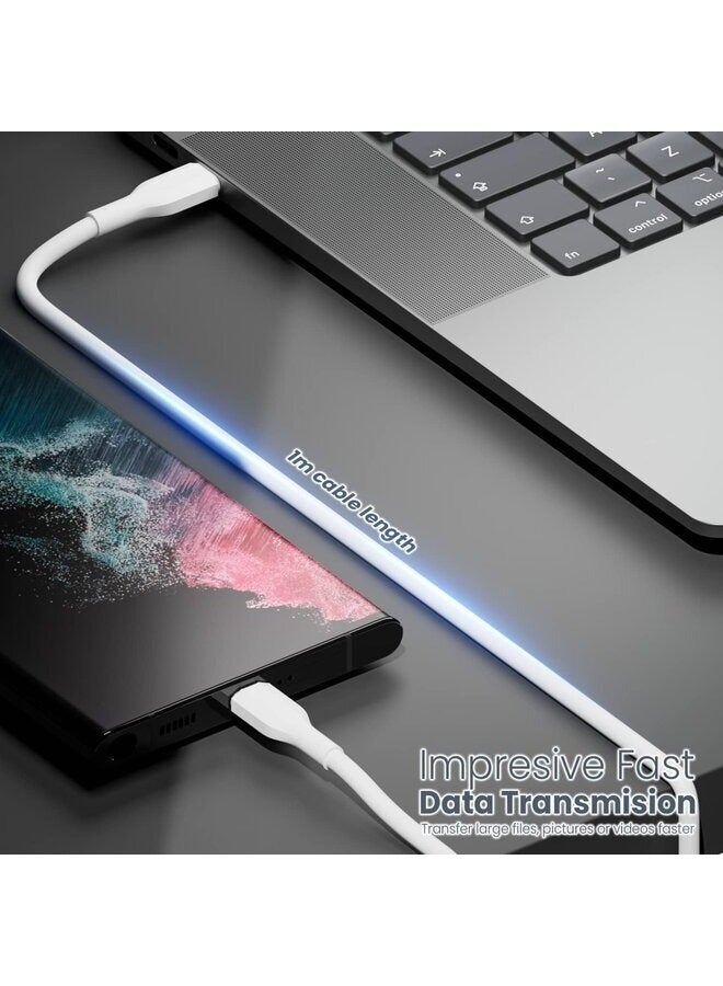 Moxedo Lite USB-C To USB-C Fast Charging Cable 1M WHITE - Image 4