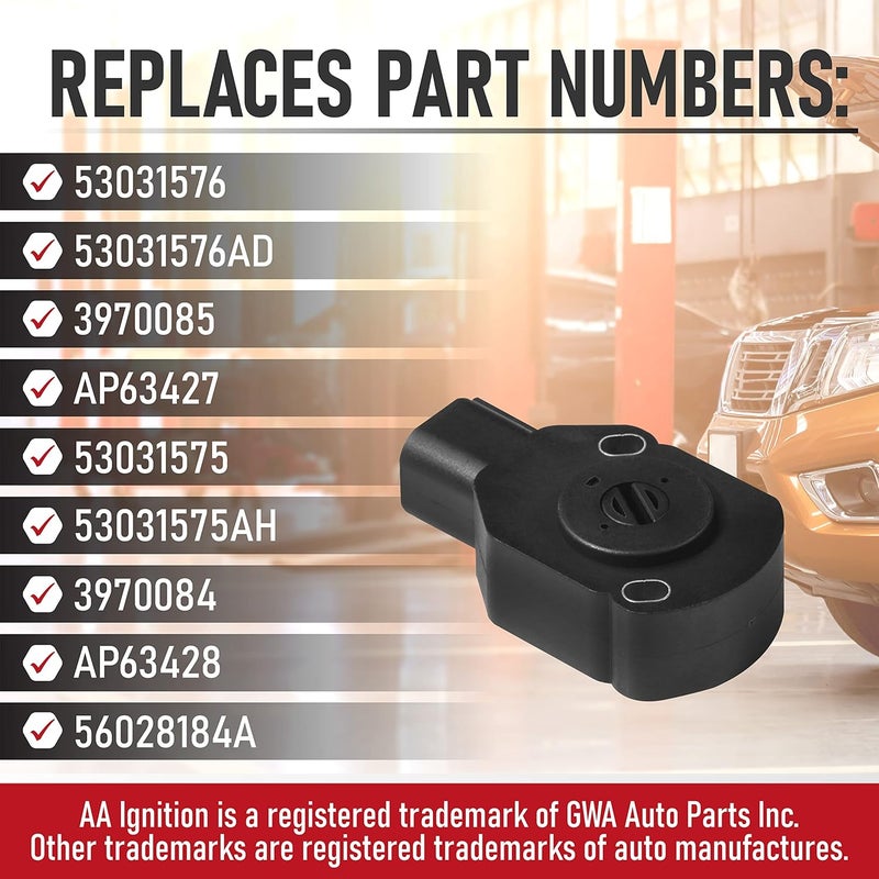 AA Ignition Throttle Position Sensor - TPS for Dodge Ram 2500, 3500 (1998-2004) - Replaces AP63427, 53031575, 53031575AH - Image 3