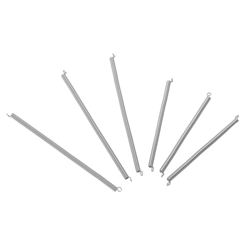 6Pcs Extension Springs with Double Hooks for Stapler Repair Stainless Steel Wire Springs for Office Use - Image 1