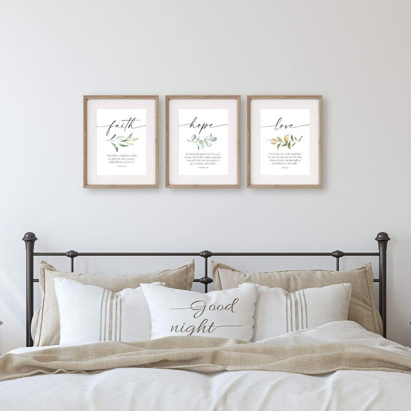 BPA طباعة آيات الكتاب المقدس: الإيمان، الأمل، الحب - مجموعة من 3 - Image 4