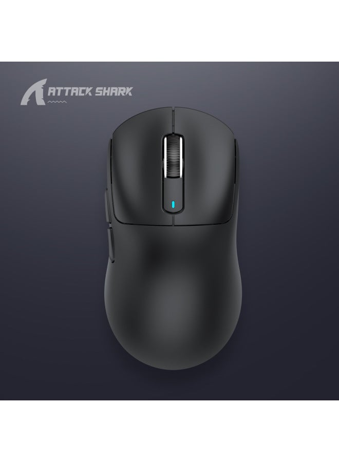 Attack Shark X3 Lightweight Gaming Mouse Paw3395 Wireless Tri-mode Esports Mouse Digital Computer Optical-Color:Attack Shark X3 Three-mode Mouse Black - Image 1