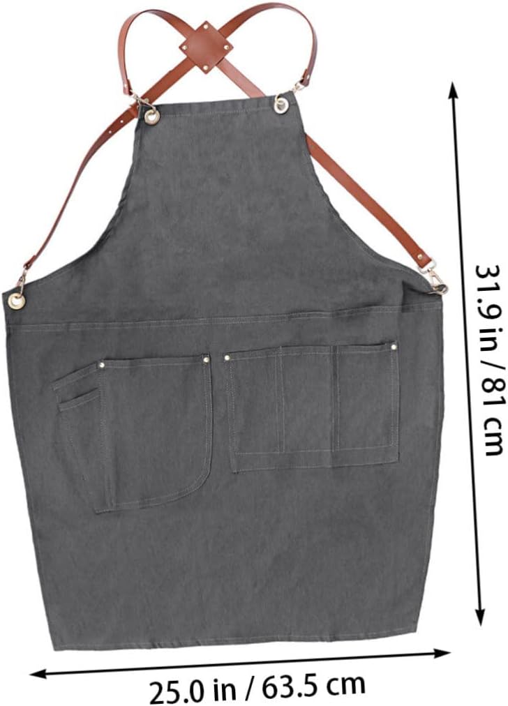 Baber Apron Bib Apron Multi Use Pocket Barber Cape Hairdressing Barber Professional - Image 1