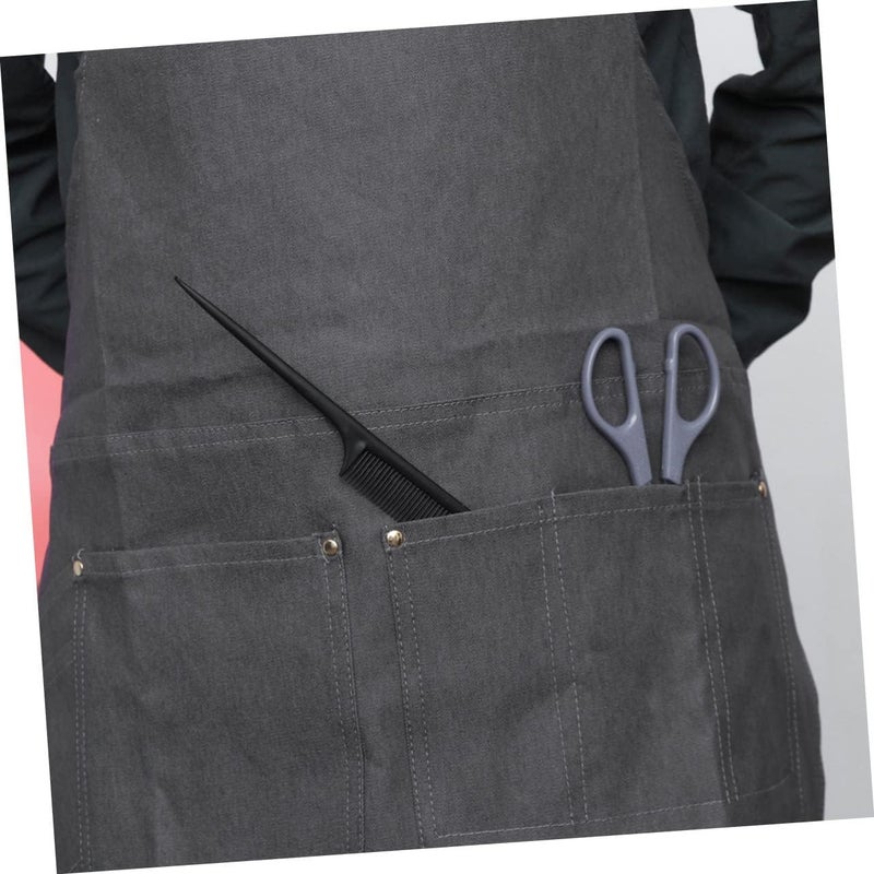 Baber Apron Bib Apron Multi Use Pocket Barber Cape Hairdressing Barber Professional - Image 3
