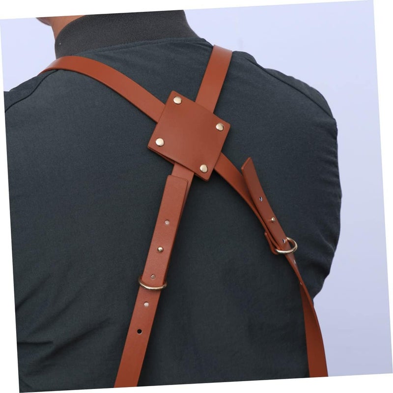 Baber Apron Bib Apron Multi Use Pocket Barber Cape Hairdressing Barber Professional - Image 2