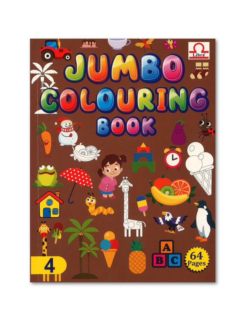 Libra 6-Piece A4 Size Jumbo Fun With Colouring Activity Book For Kids 64 Pages Per Book - Image 2