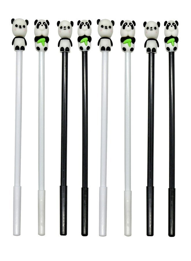 Lopenle 12 Pcs Adorable Panda Pens Novelty Animal Pen Cartoon Gel Pens For School Party Birthday Christmas Office - Image 1