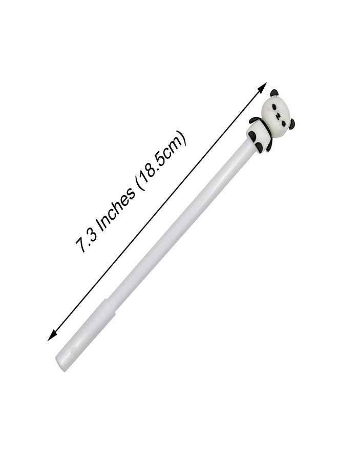 Lopenle 12 Pcs Adorable Panda Pens Novelty Animal Pen Cartoon Gel Pens For School Party Birthday Christmas Office - Image 4