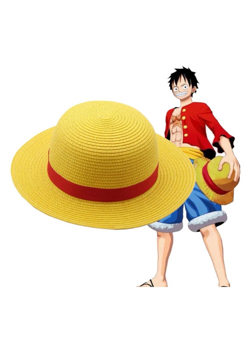 ميدا قبعة لوفي الصفراء - نسخة مميزة من قبعة القراصنة الشهيرة من أنمي “ون بيس” - Image 1
