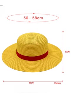 Mida Luffy’s Yellow Hat - Iconic Pirate Hat Replica from “One Piece” Anime.  - Image 5