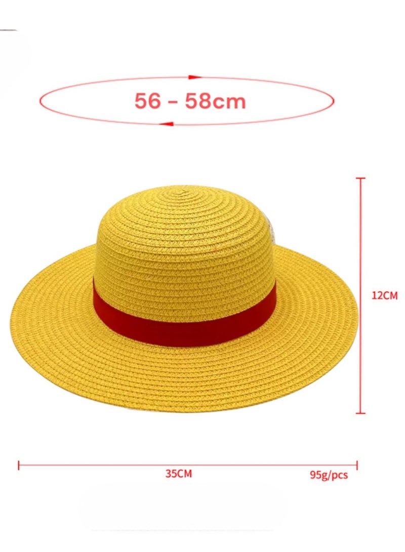 ميدا قبعة لوفي الصفراء - نسخة مميزة من قبعة القراصنة الشهيرة من أنمي “ون بيس” - Image 5