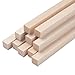Coowayze Balsa Wood Sticks Balsa Wood Strips 58 x 12 10 PCS Square Wooden Dowels for Crafts Unfinished Wood Dowel Rods Wooden Sticks for Crafting Miniature Architectural Model Building Supplies - Image 2