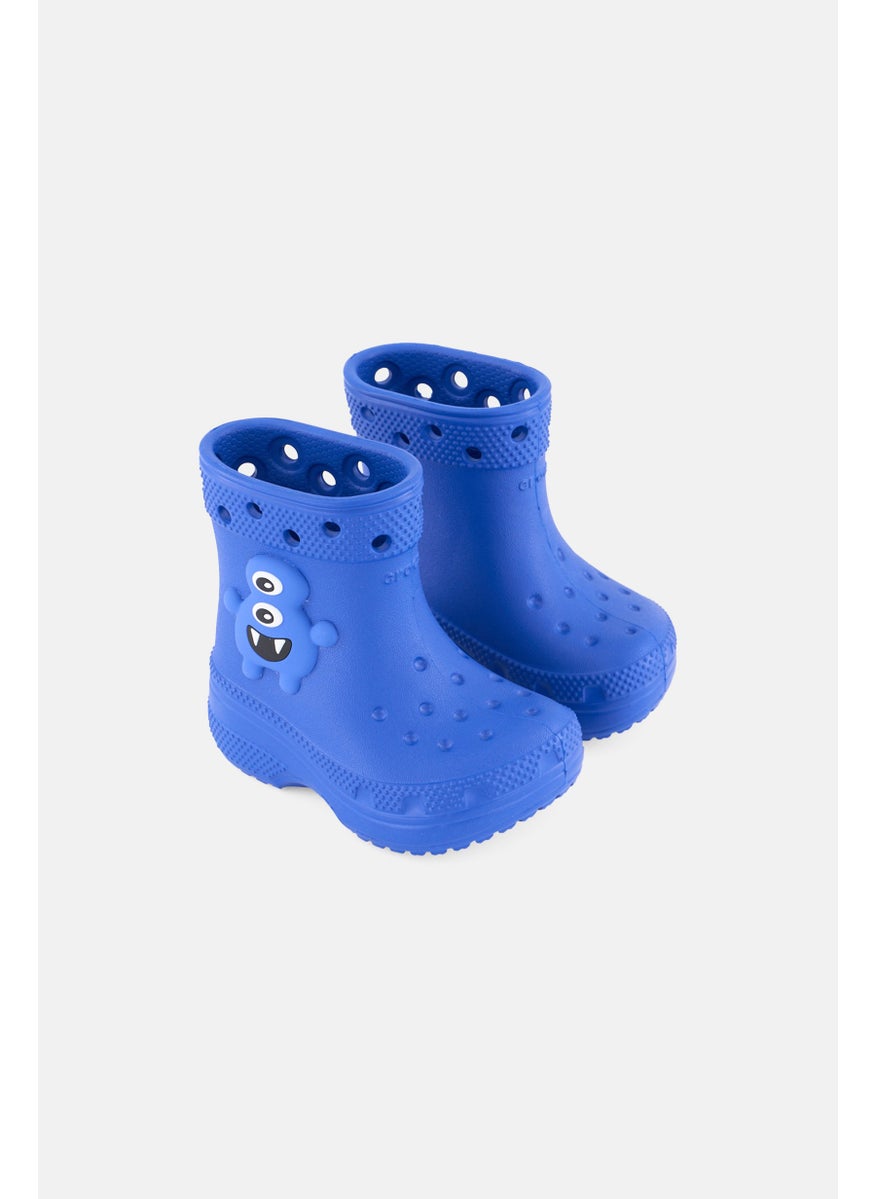 crocs Toddlers Boy Classic Monster Slip On Boots, Blue  - Image 1