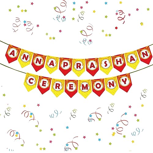 Party Propz بانر أنابراشان بارتي بروبز - قطعة واحدة من ديكورات أنابراشان، بانر أنابراشان، بانر حفل الأرز، ديكورات أنابراشان (كاردستوك) - Image 1