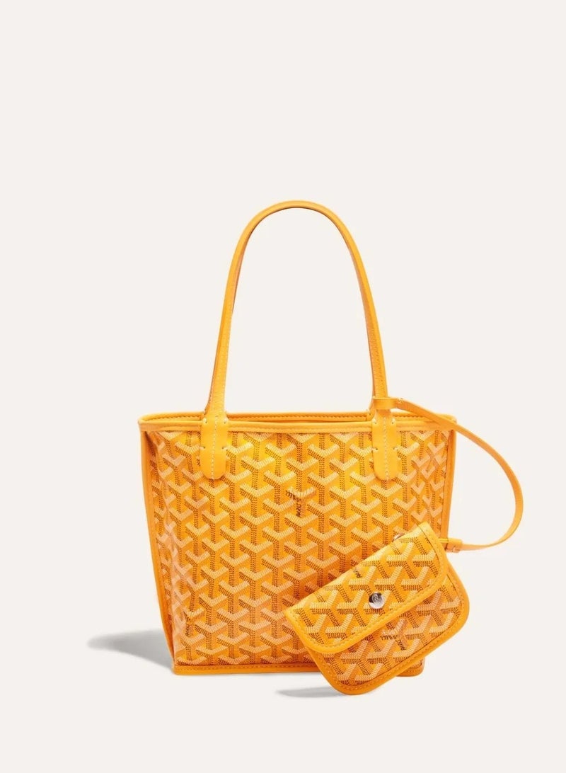 Women's Reversible Fashion Tote Handbag with Detachable Small Pouch – Stylish, Casual, and Versatile for Everyday Use - Image 1