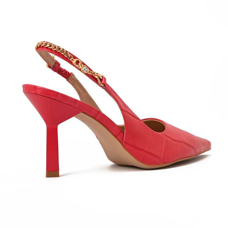 Carmen Steffens Red Orchid Slingback Pump