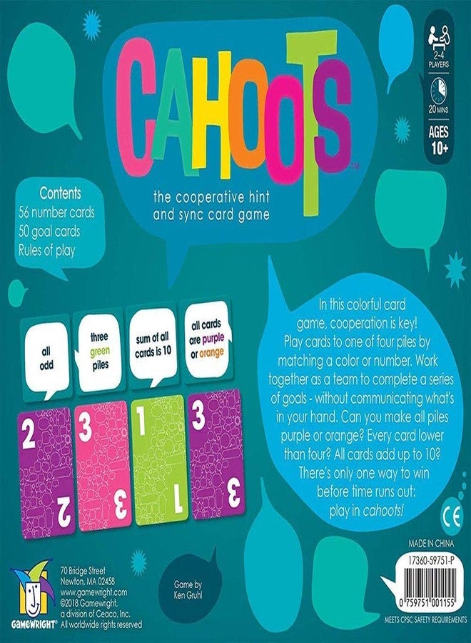 Gamewright Cahoots - The Cooperative Hint & Sync Game - Image 2