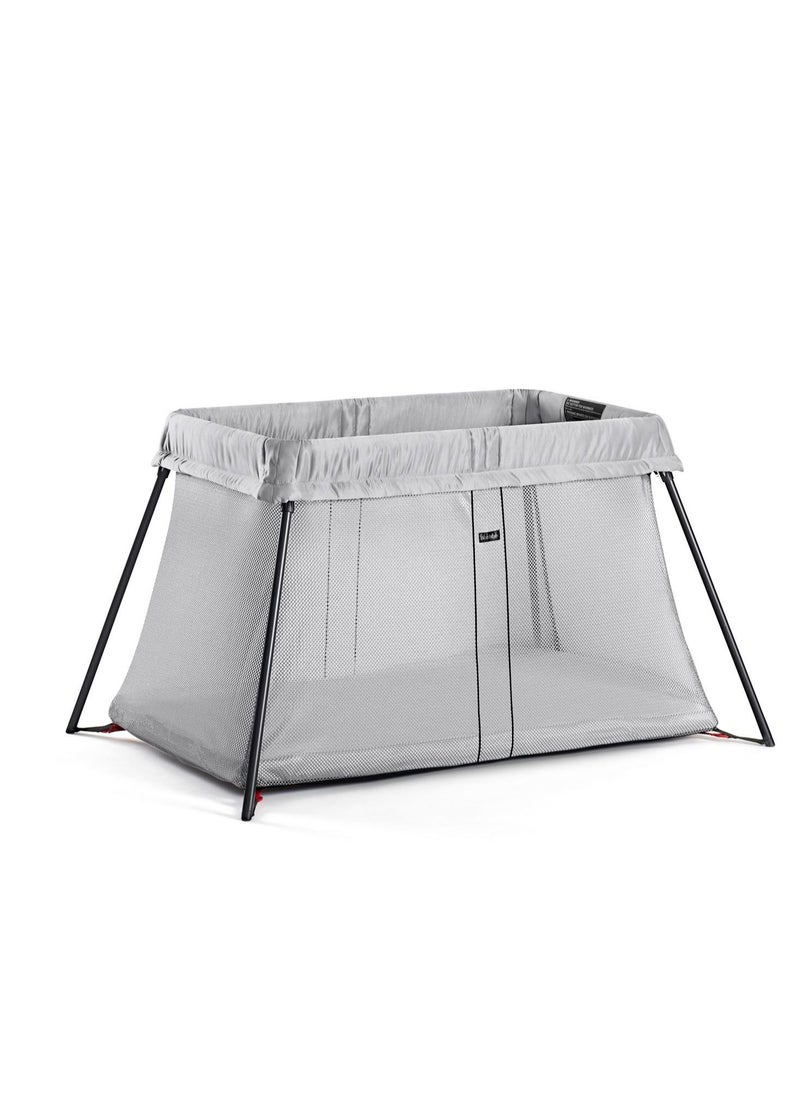BABYBJORN Baby Travel Cot Light Silver And Grey  - Image 1