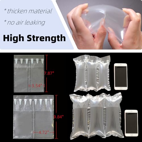 Hijelyn Air Pillows for Shipping with Pump Packaging Air Bags 400 Count Inflatable Shipping Supplies Box Filler Packing Materials Alternative to Packing Peanuts, Purse Stuffers for Shape 3.54" x 7.87" - Image 5