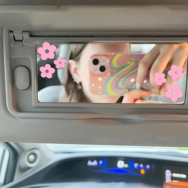 Pink Flower Car Stickers Self Adhesive Waterproof Anti UV Decor for Bumper Laptop Window Motorcycle - Image 4