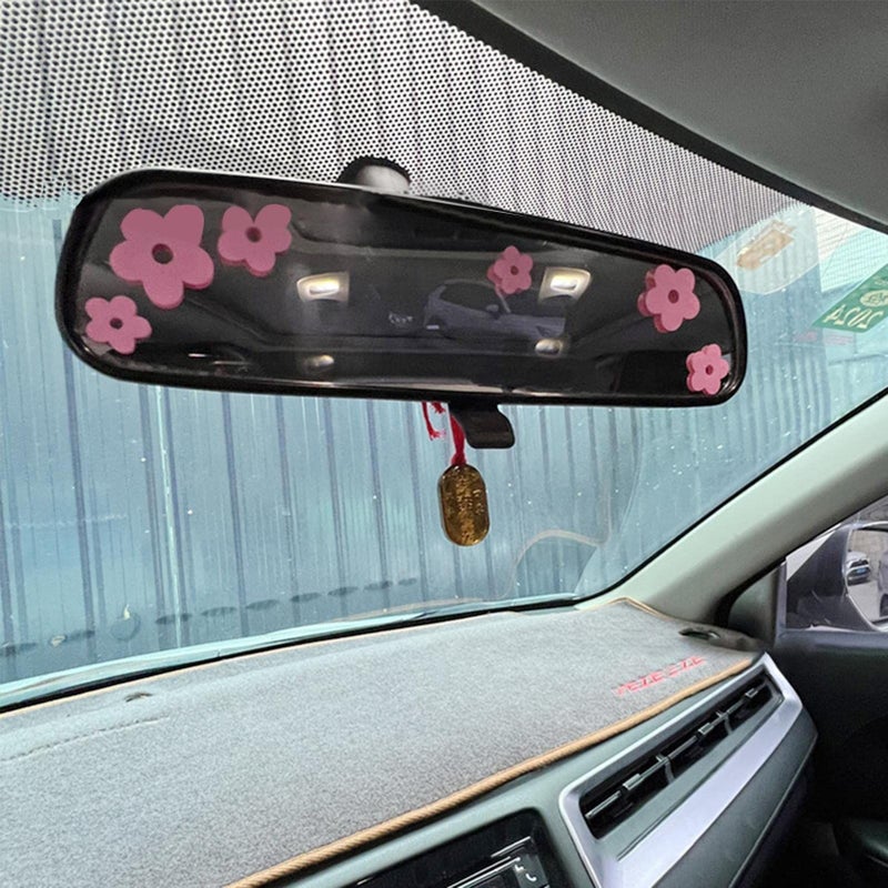 Pink Flower Car Stickers Self Adhesive Waterproof Anti UV Decor for Bumper Laptop Window Motorcycle - Image 3