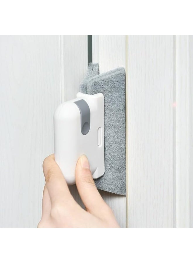 2 Packs Multi-function Window Track Cleaning Brushs with Extra Replaceable Heads, Portable Crevice Cleaner for Window Frames and Sliding Doors - Image 4