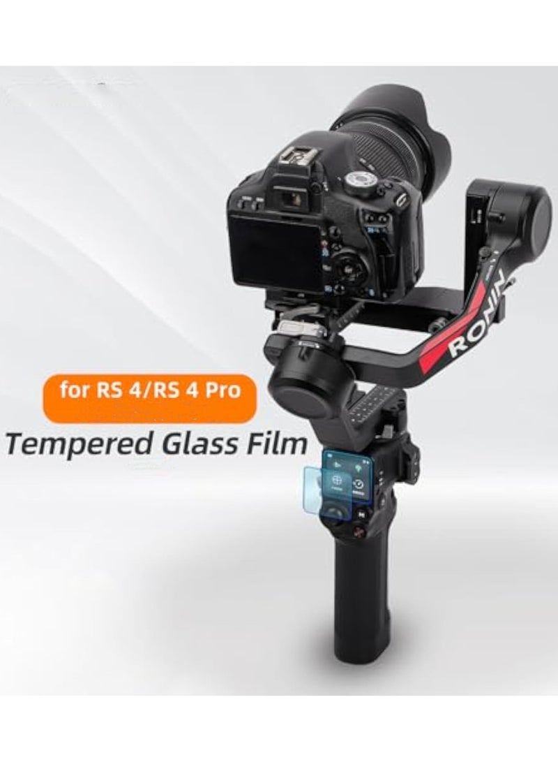 Screen Protector Compatible for DJI RS4 DJI RS4 Pro Tempered Glass (Transparent-2pcs) - Image 2