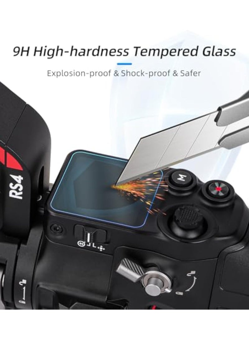 Screen Protector Compatible for DJI RS4 DJI RS4 Pro Tempered Glass (Transparent-2pcs) - Image 3