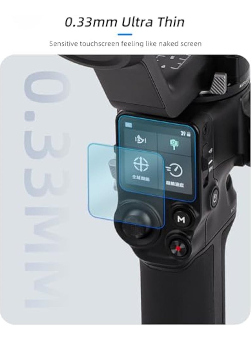 Screen Protector Compatible for DJI RS4 DJI RS4 Pro Tempered Glass (Transparent-2pcs) - Image 5