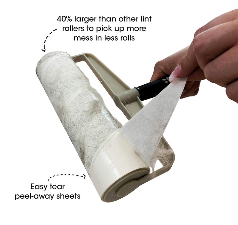 Spotty Supersize Extra Sticky, Adhesive Lint Roller Refill, Pet Cat & Dog Hair Remover for Clothes and Furniture, 60 Sheet ct - Image 1